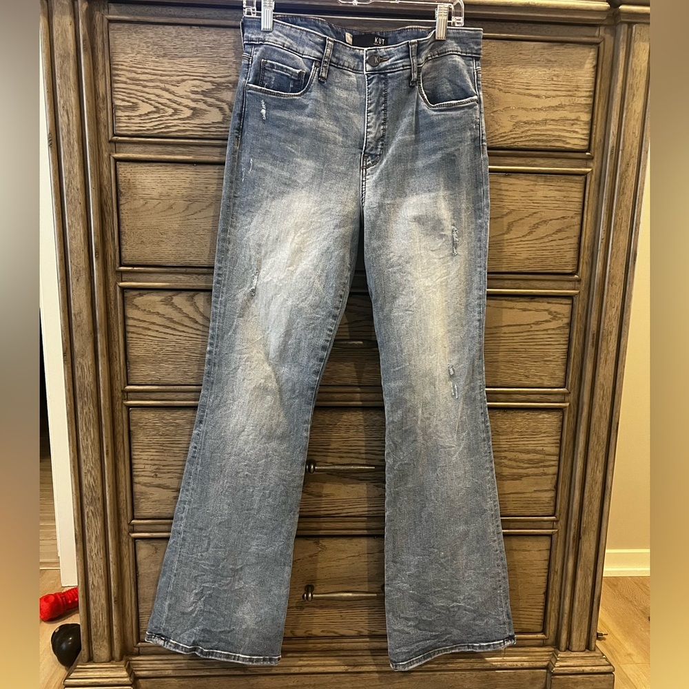 Kut from the Kloth Blue Flare Jeans Ana Fab Ab